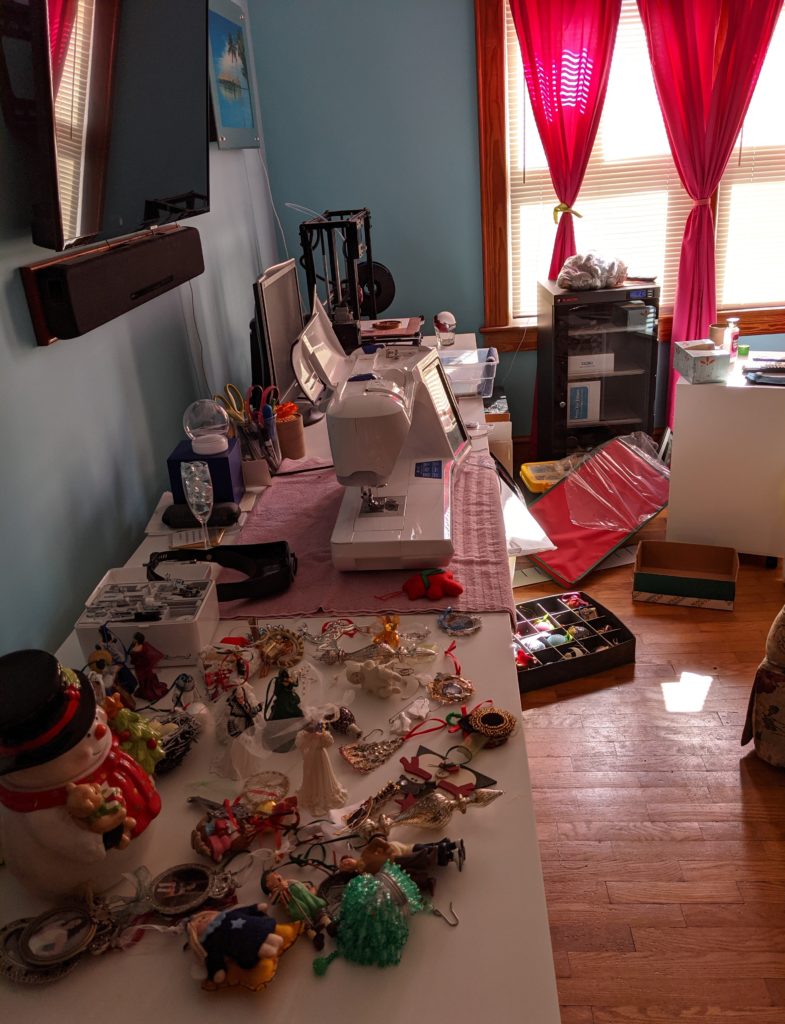 Putting away ornaments